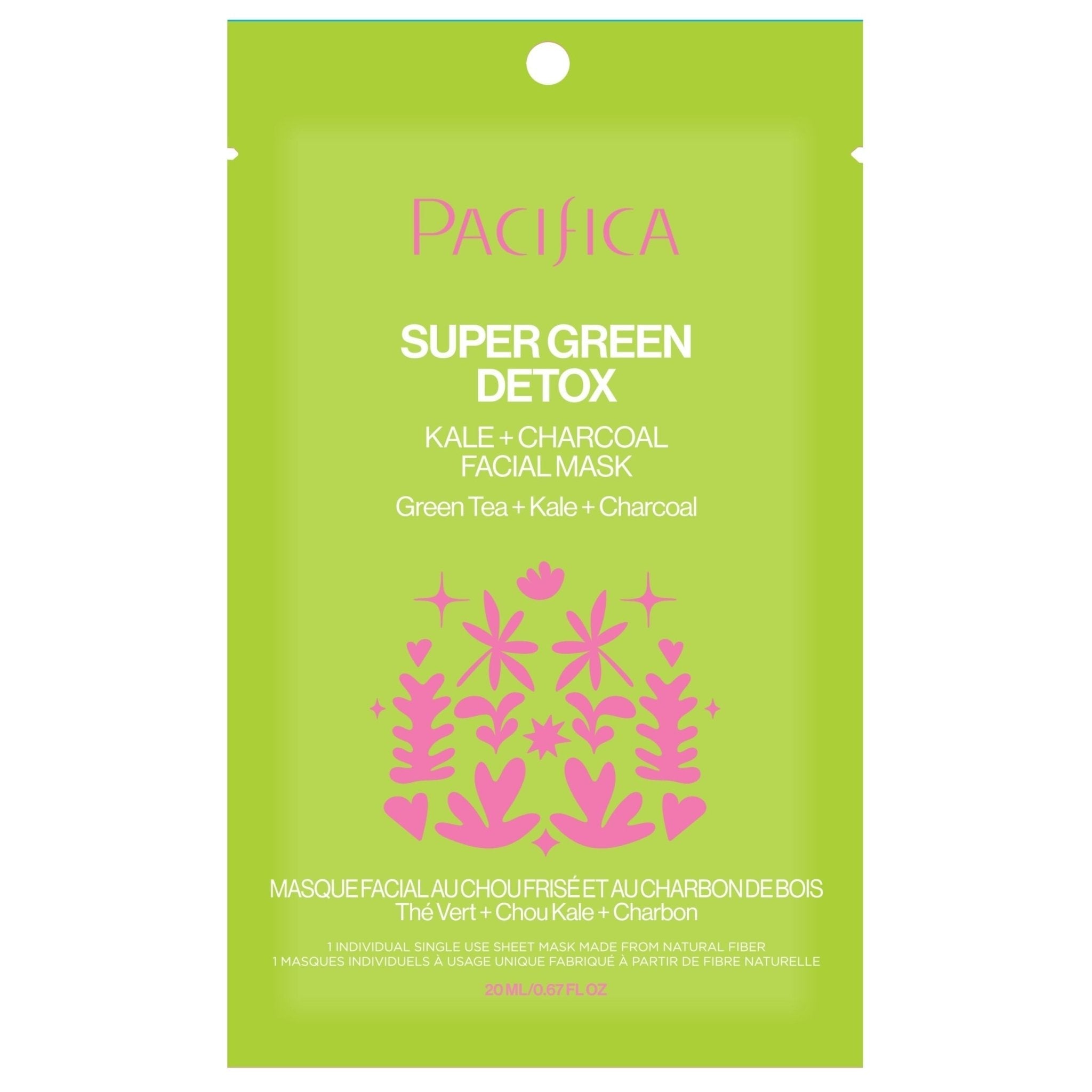 Super Green Detox Kale & Charcoal Detox Facial Mask