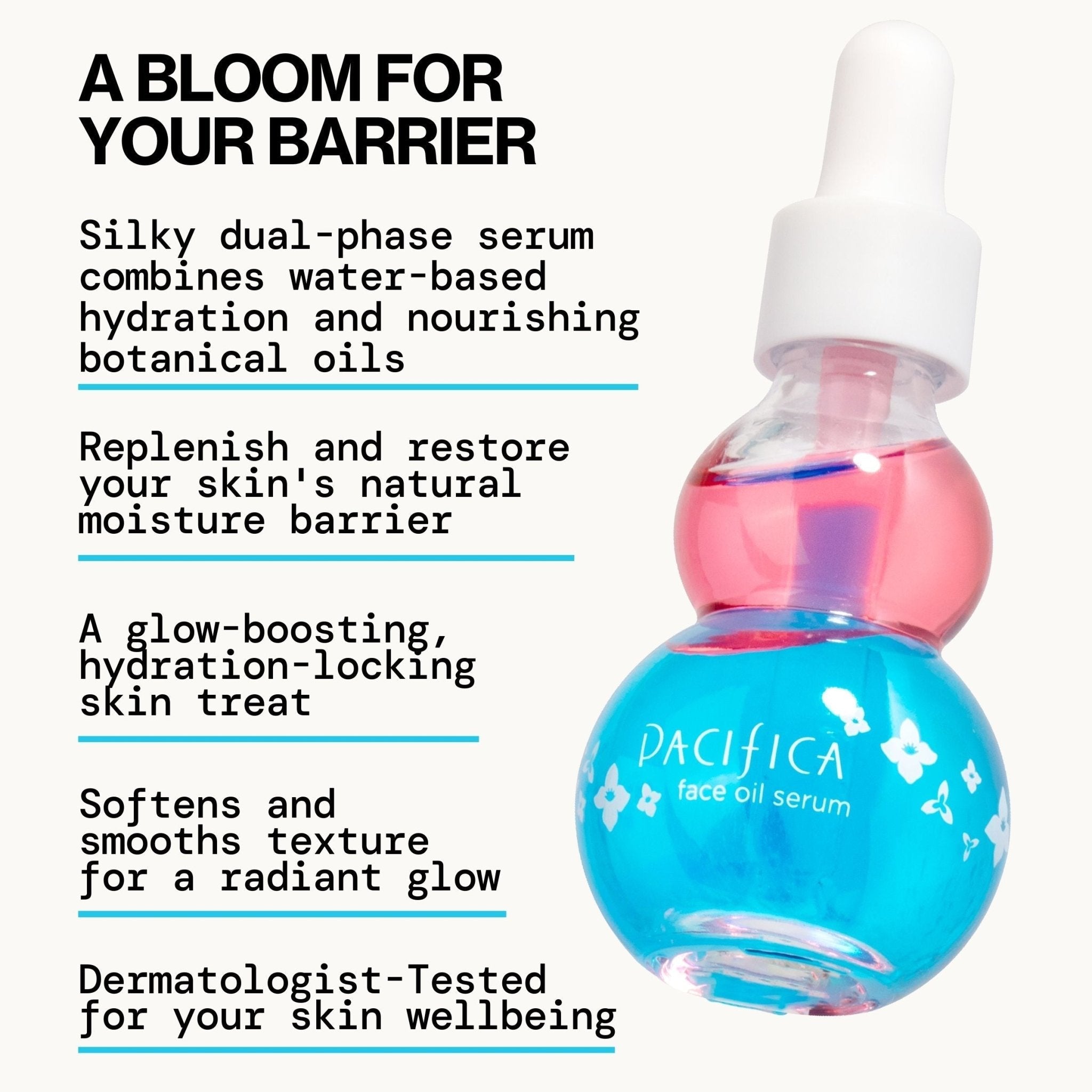 Flower Fix Bi-Phase Hydrating Oil Serum