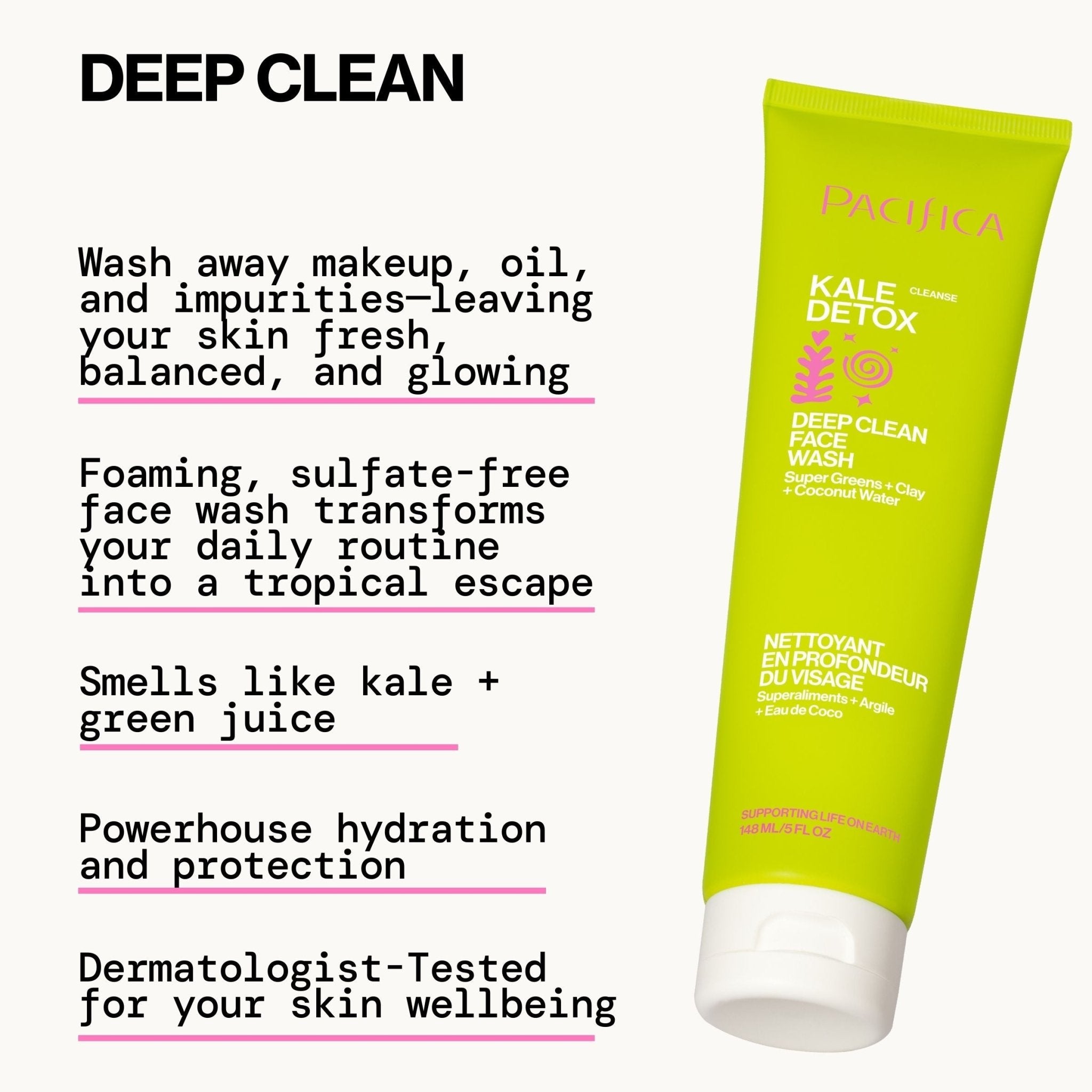 Kale Detox Deep Cleaning Face Wash | Daily Facial Cleanser