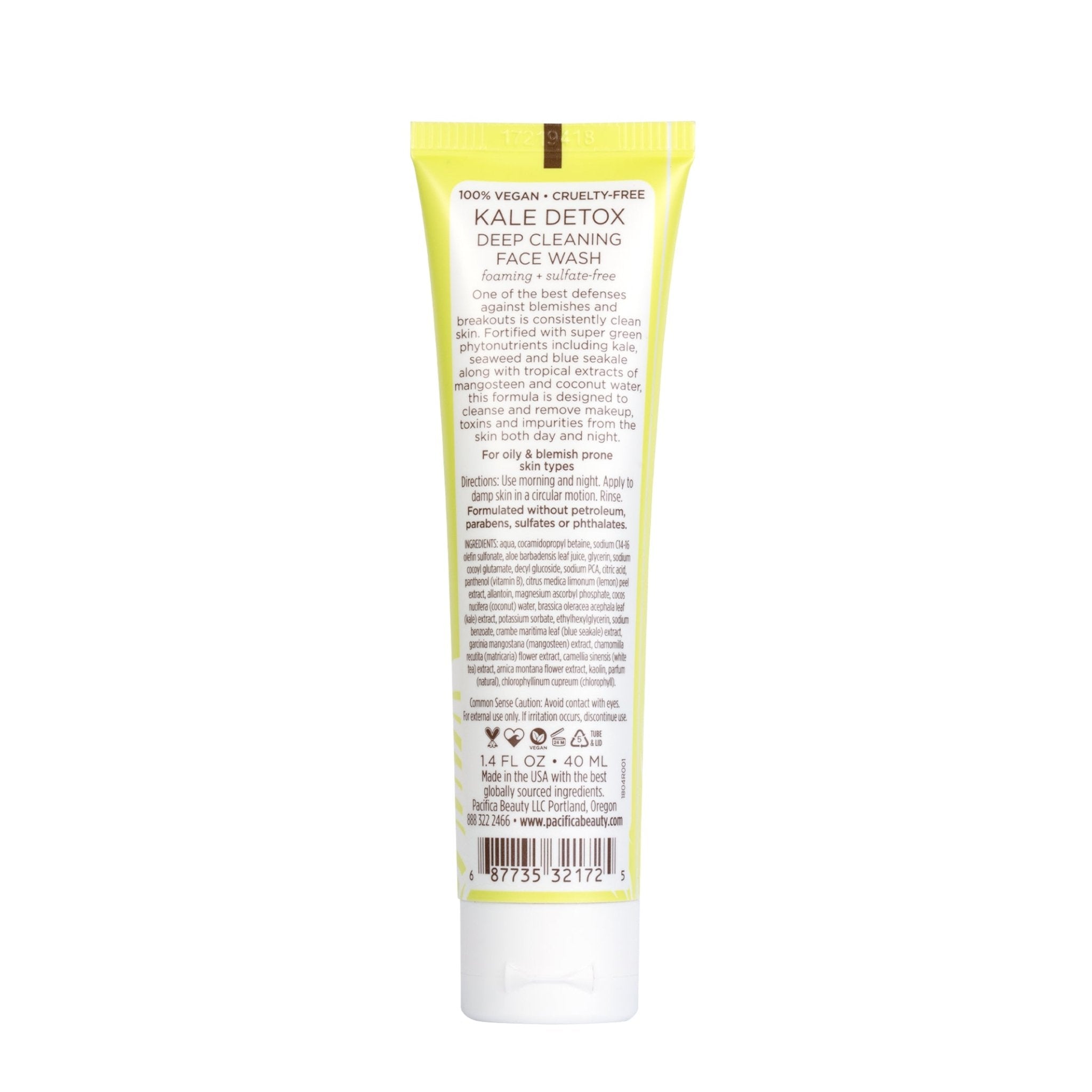 Kale Detox Deep Cleaning Face Wash Mini